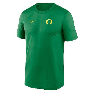 Men's Nike Green Oregon Ducks 2025 Sideline Small Logo Legend Performance T-Shirt