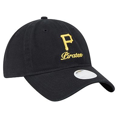Women's New Era Black Pittsburgh Pirates Preppy Team 9TWENTY Adjustable Hat