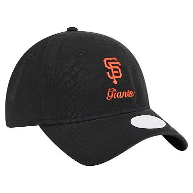 Women's New Era Black San Francisco Giants Preppy Team 9TWENTY Adjustable Hat
