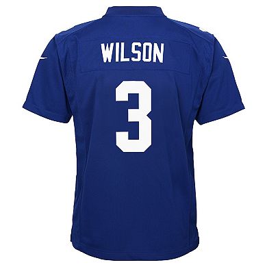 Youth Nike Russell Wilson Royal New York Giants Game Jersey