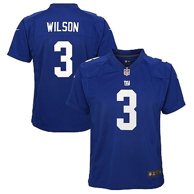 Youth Nike Russell Wilson Royal New York Giants Game Jersey
