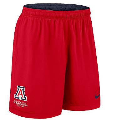 Men's Nike Navy/Red Arizona Wildcats 2025 Sideline Reversible Performance Shorts