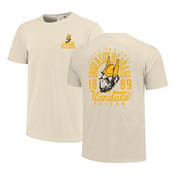Men's Cream Idaho Vandals Comfort Colors Mascot Overlay T-Shirt