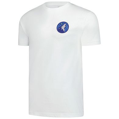 Unisex��FISLL White Minnesota Timberwolves Burst Logo T-Shirt