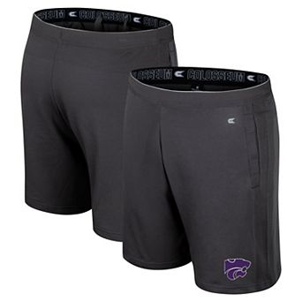 Men's Colosseum Charcoal Kansas State Wildcats Forget Shorts