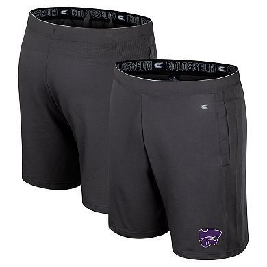 Men's Colosseum Charcoal Kansas State Wildcats Forget Shorts