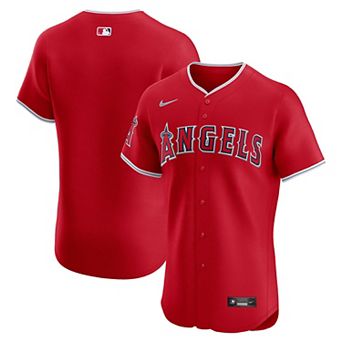 Men's Nike Red Los Angeles Angels Alternate Elite Jersey