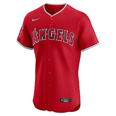 Men's Nike Red Los Angeles Angels Alternate Elite Jersey