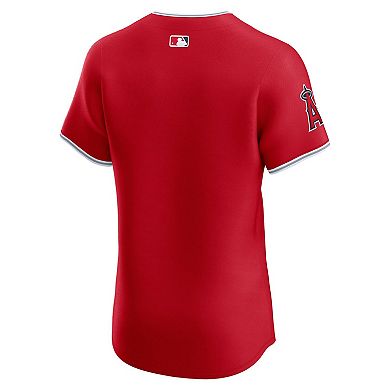 Men's Nike Red Los Angeles Angels Alternate Elite Jersey