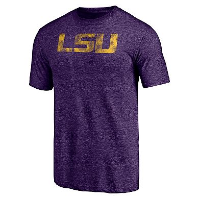 Men's Purple LSU Tigers Classic Primary Tri-Blend T-Shirt