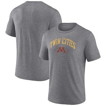 Men's Heather Gray Minnesota Golden Gophers Arched City Tri-Blend T-Shirt