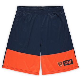 Men's Fanatics Navy/Orange Chicago Bears Big & Tall Best of the Best Performance Shorts