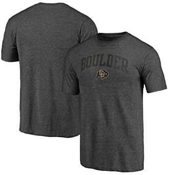 Men's Charcoal Colorado Buffaloes Arched City Tri-Blend T-Shirt