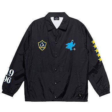 Youth Peace Collective x Sesame Street Black LA Galaxy Full-Snap Coaches Jacket