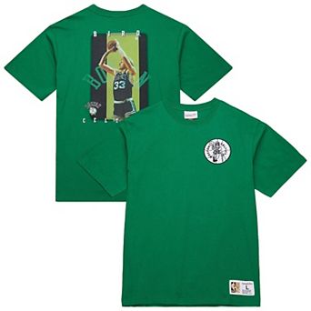 Men's�Mitchell & Ness Larry Bird Kelly Green Boston Celtics Hardwood Classics NBA Legends T-Shirt