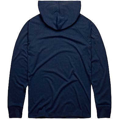 Men's Homage Navy Boston Red Sox Lightweight Raglan Tri-Blend Pullover Hoodie