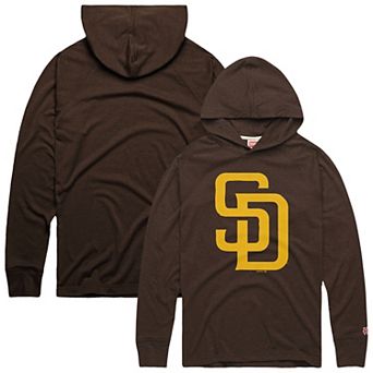 Men's Homage Brown San Diego Padres Lightweight Raglan Tri-Blend Pullover Hoodie