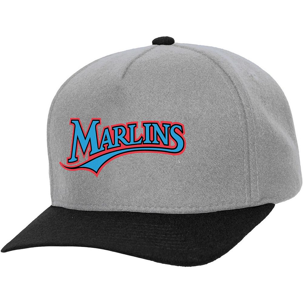 Unisex Mitchell & Ness Gray Miami Marlins Basic Coop Pro