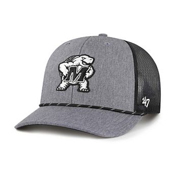 Men's�'47 Gray Maryland Terrapins Carbon Rope Adjustable Hat