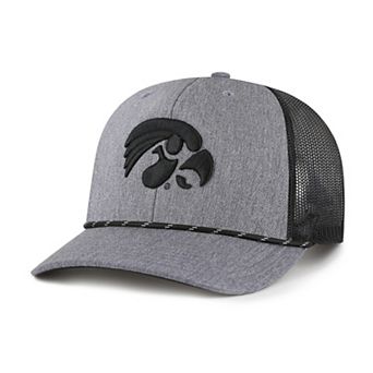 Men's�'47 Gray Iowa Hawkeyes Carbon Rope Adjustable Hat