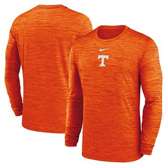 Men's Nike Tennessee Orange Tennessee Volunteers 2025 Sideline Velocity Performance Long Sleeve T-Shirt