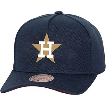 Unisex��Mitchell & Ness Navy Houston Astros Basic Coop Pro Adjustable Hat