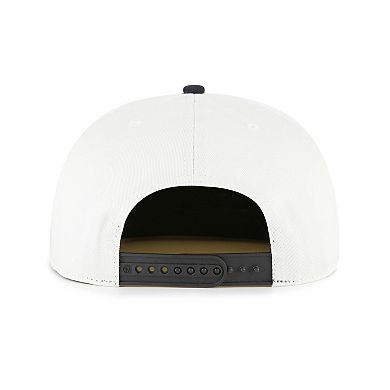 Men's '47 White/Black Colorado Rockies Foundation Captain Snapback Hat