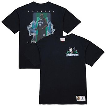 Men's�Mitchell & Ness Kevin Garnett Black Minnesota Timberwolves Hardwood Classics NBA Legends T-Shirt