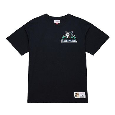 Men's�Mitchell & Ness Kevin Garnett Black Minnesota Timberwolves Hardwood Classics NBA Legends T-Shirt