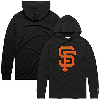 Men's Homage Charcoal San Francisco Giants Lightweight Raglan Tri-Blend Pullover Hoodie