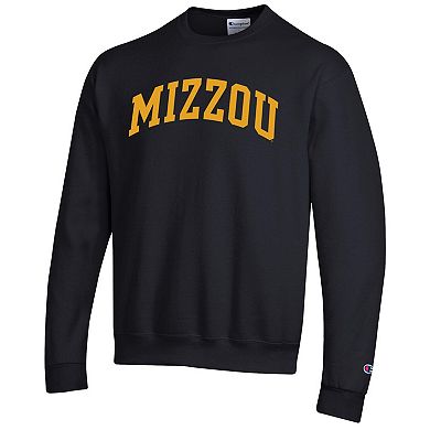 Men's Champion Black Missouri Tigers Basic Arch Fleece Pullover Sweatshirt