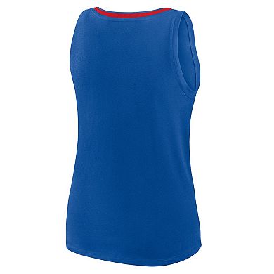 Women's Blue New York Rangers Stellar Win V-Neck Tank Top