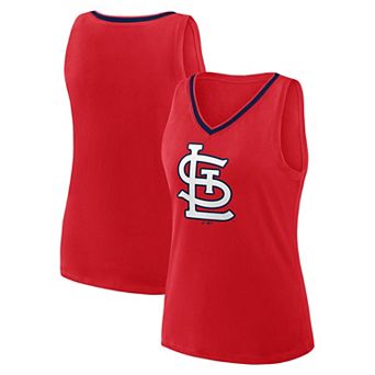 Women's Red St. Louis Cardinals Stellar Win V-Neck Tank Top