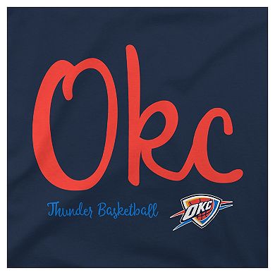 Women's�Stadium Essentials Navy Oklahoma City Thunder 3rd Quarter T-Shirt