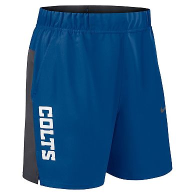 Men's Nike Royal Indianapolis Colts Woven Victory Performance Shorts