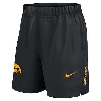 Men's Nike Black Iowa Hawkeyes Primetime Woven Victory Performance Shorts