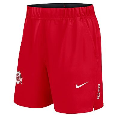 Men's Nike Scarlet Ohio State Buckeyes Primetime Woven Victory Performance Shorts