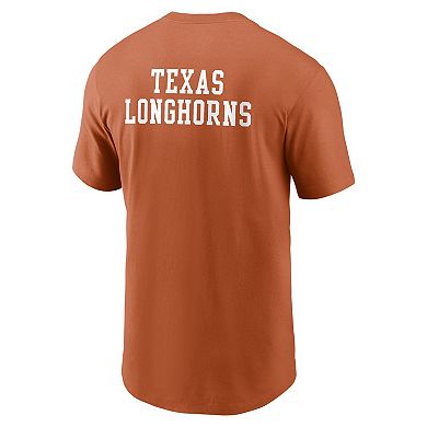 Men's Nike Texas Orange Texas Longhorns 2-Hit Stacked T-Shirt
