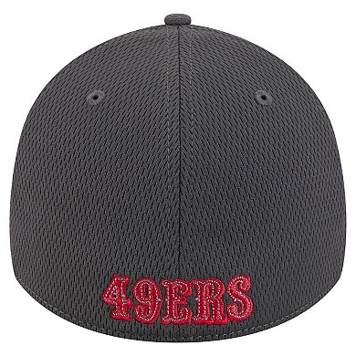 Men's New Era Graphite San Francisco 49ers Main 39THIRTY Flex Hat