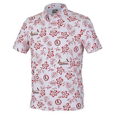 Men's Reyn Spooner White St. Louis Cardinals Cooperstown Collection Performance Polo