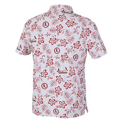 Men's Reyn Spooner White St. Louis Cardinals Cooperstown Collection Performance Polo