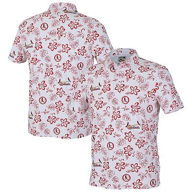 Men's Reyn Spooner White St. Louis Cardinals Cooperstown Collection Performance Polo