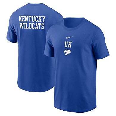 Men's Nike Royal Kentucky Wildcats 2-Hit Stacked T-Shirt