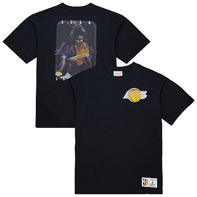 Men's�Mitchell & Ness Shaquille O'Neal Black Los Angeles Lakers Hardwood Classics NBA Legends T-Shirt