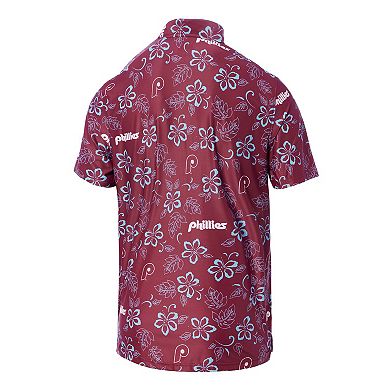 Men's Reyn Spooner Maroon Philadelphia Phillies Cooperstown Collection Performance Polo