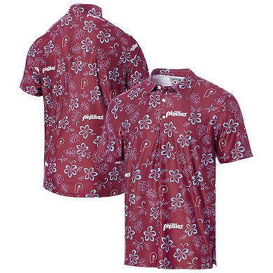 Men's Reyn Spooner Maroon Philadelphia Phillies Cooperstown Collection Performance Polo