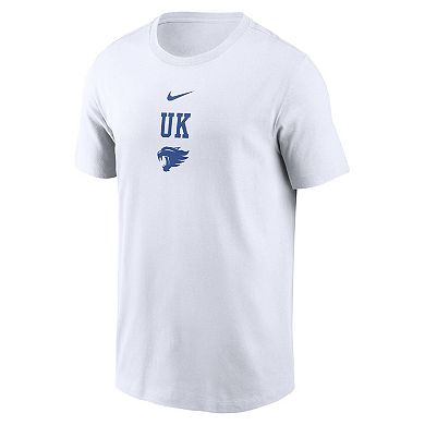 Men's Nike White Kentucky Wildcats 2-Hit Stacked T-Shirt