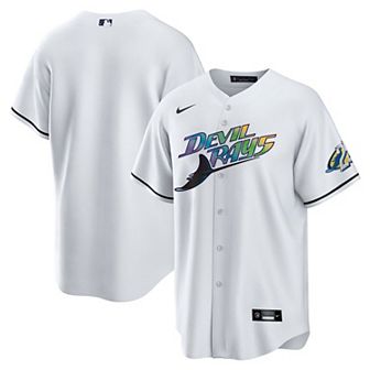 Men's Nike White 25th Anniversary Tampa Bay Rays Home Replica Team Jersey