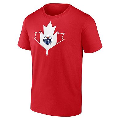 Men's Red Edmonton Oilers Canada Day T-Shirt
