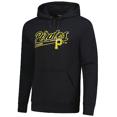 Men's Levelwear Black Pittsburgh Pirates Podium Fleece Pullover Hoodie